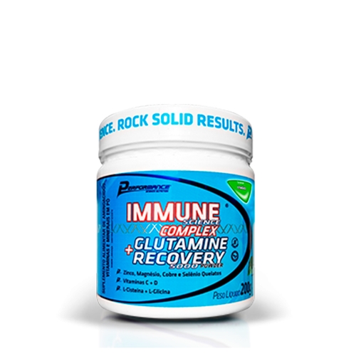 Immuno Science Complex + Glutamina Recovery 5000 Sabor Limão (200g) - Performance Nutrition