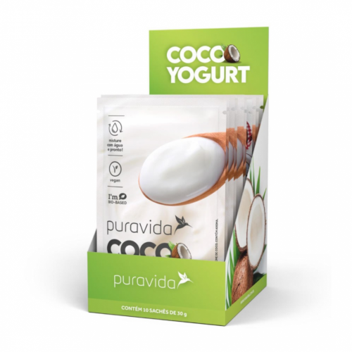 Coco Yogurt Sabor Iogurte (1 cx com 10 Sachês de 30g) - Pura Vida