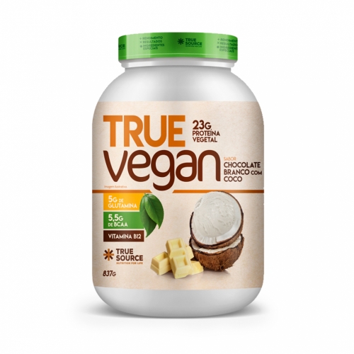 True Vegan sabor Chocolate Branco com Coco (837g) - True Source