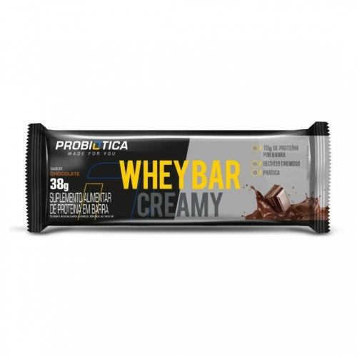 Whey Bar Creamy Sabor Chocolate (1 Unidade de 38g) - Probiótica