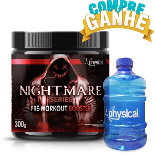 Compre Nightmare Series Pre-Workout Booster Sabor Limão (300g) - Physical Pharma e Ganhe Galão 1L