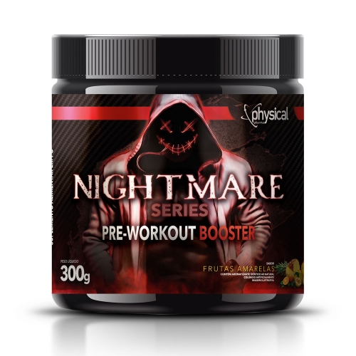Nightmare Series Pre-Workout Booster Sabor Frutas Amarelas (300g) - Physical Pharma