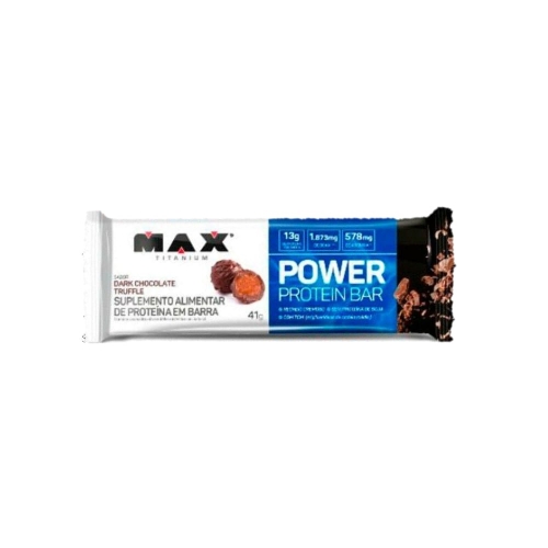 Power Protein Bar Sabor Dark Chocolate (1 Unidade de 41g) - Max Titanium