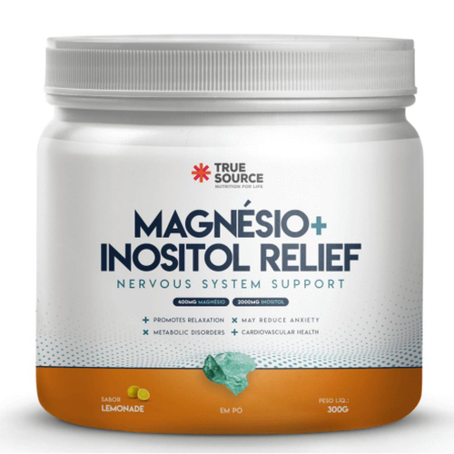 Magnésio Inositol Relief Sabor Lemonade (300g) - True Source
