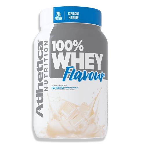 100% Whey Flavour Sabor Baunilha (900g) - Atlhetica Nutrition