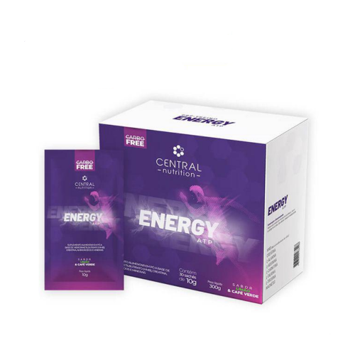 Energy ATP Sabor Limão & Café Verde (30 Sachês de 10g) - Central Nutrition