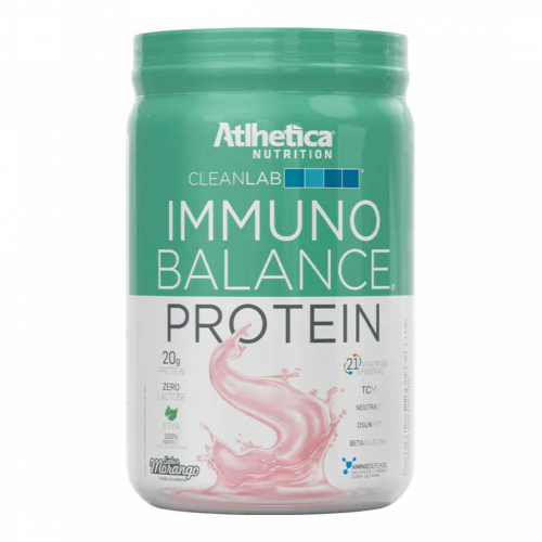 Immuno Balance Protein Sabor Morango (500g) - Atlhetica Nutrition Val 28/04/23