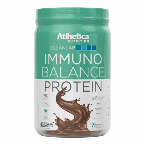 Immuno Balance Protein Sabor Chocolate (500g) - Atlhetica Nutrition Val 01/05/23