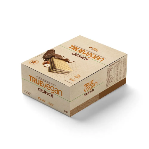 True Vegan Crunch Sabor Chocolate com Avel (Caixa 12 Unidades de 40g) - True Source