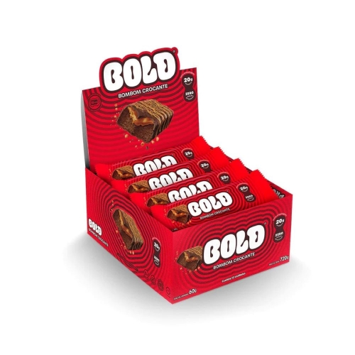 Bold Bar Sabor Bombom Crocante (Caixa 12 Unidades de 60g) - Bold Snacks