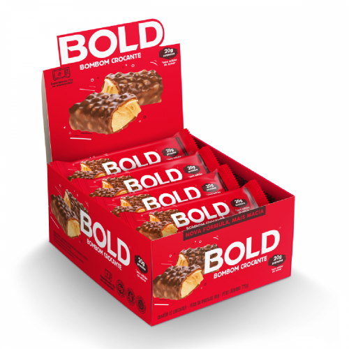 Bold Bar Sabor Bombom Crocante (Caixa 12 Unidades de 60g) - Bold Snacks
