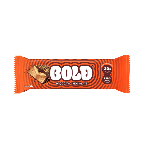 Bold Bar Sabor Paçoca e Chocolate (1 Unidade de 60g) - Bold Snacks