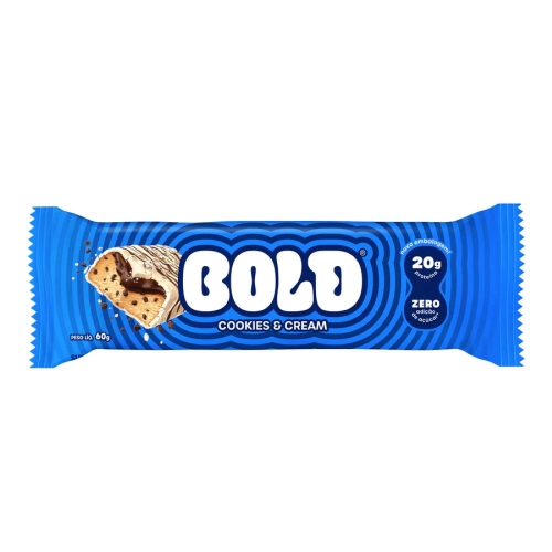 Bold Bar Sabor Cookies and Cream (1 Unidade de 60g) - Bold Snacks
