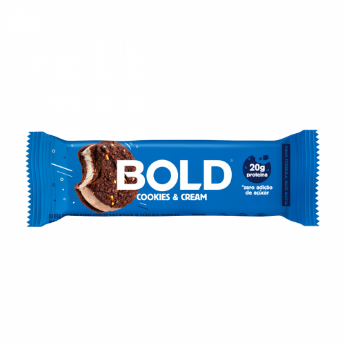Bold Bar Sabor Cookies and Cream (1 Unidade de 60g) - Bold Snacks