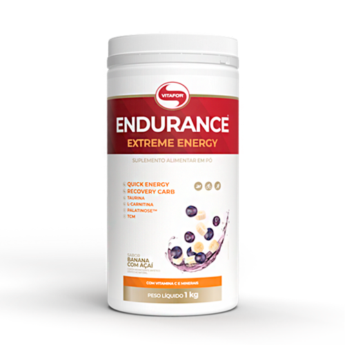 Endurance Extreme Energy Sabor Banana c/ Açaí (1kg) - Vitafor