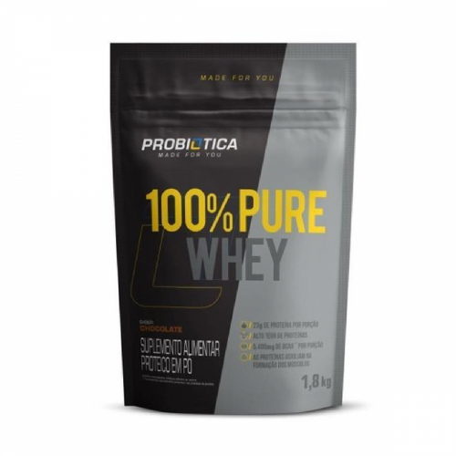 100% Pure Whey Protein Sabor Chocolate (1,8Kg) - Probiótica