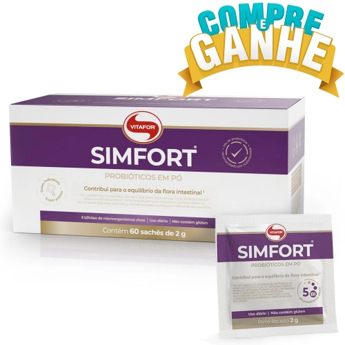 Compre Simfort (Caixa com 60 Sachês) - Vitafor e Ganhe 1 Sachê