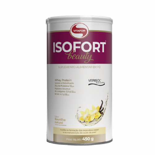 Isofort Beauty Sabor Baunilha (450g) - vitafor