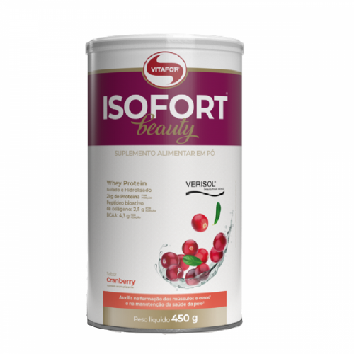 Isofort Beauty Sabor Cranberry (450g) - vitafor