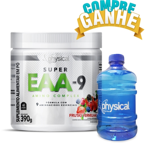 Compre Super EAA-9 Sabor Frutas vermelhas (390g) - Physical Pharma e Ganhe Galão 1L