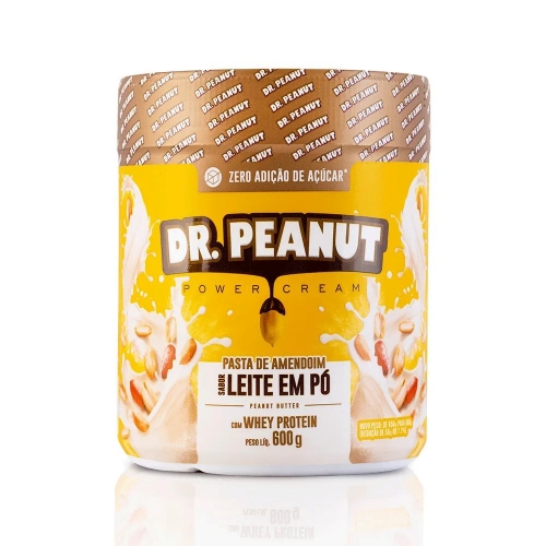Pasta de Amendoim Sabor Leite em Pó (600g) - Dr Peanut