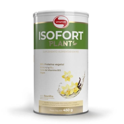 Isofort Plant Sabor Baunilha (450g) - Vitafor
