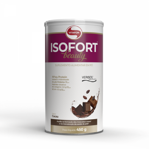 Isofort Beauty Sabor Cacau (450g) - vitafor
