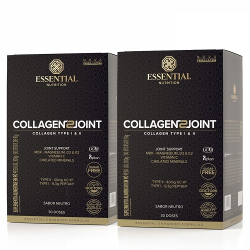 Kit 60 Sachês Collagen Joint Sabor Neutro (600g) - Essential Nutrition