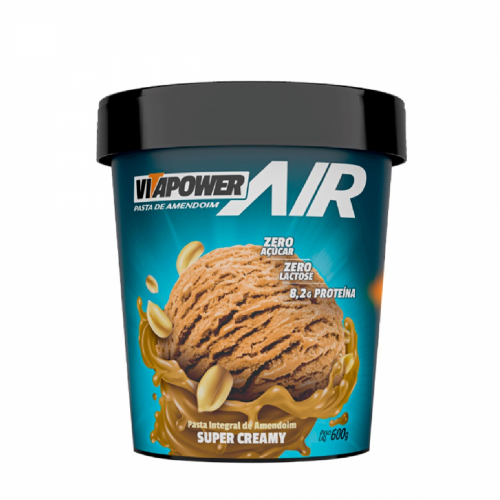 Pasta de Amendoim Integral Air Sabor Super Creamy (600g) - Vitapower