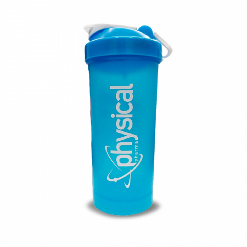 Coqueteleira Slim X Cor Azul com branco (600ml) - Physical Pharma