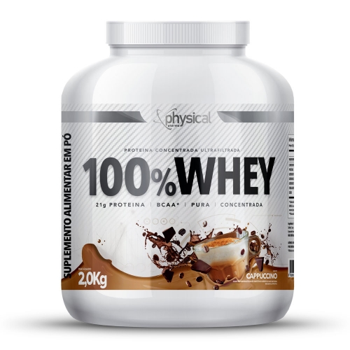 100% Whey Sabor Cappuccino (2kg) - Physical Pharma