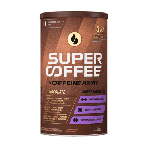 SuperCoffee 3.0 Sabor Chocolate (380g) - Caffeine Army