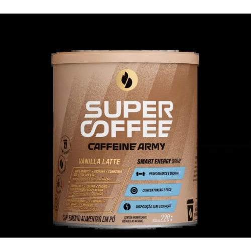 SuperCoffee Sabor Vanilla Latte (220g) - Caffeine Army