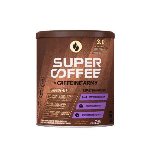 SuperCoffee 3.0 Sabor Chocolate (220g) - Caffeine Army