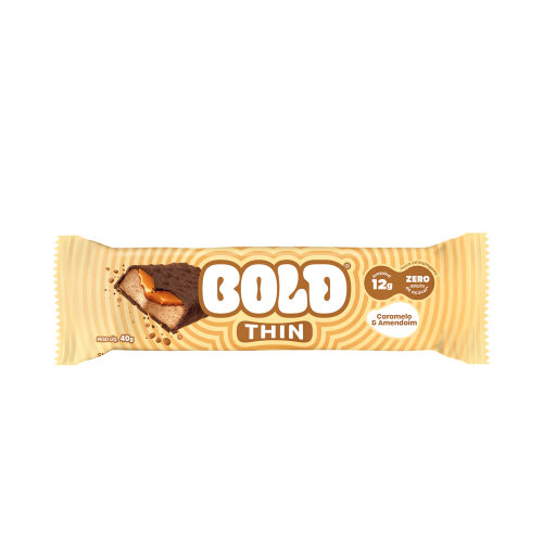 Bold Thin Sabor Caramelo com Amendoim (1unid 40g) - Bold Snacks