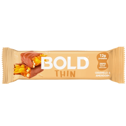Bold Thin Sabor Caramelo com Amendoim (1unid 40g) - Bold Snacks