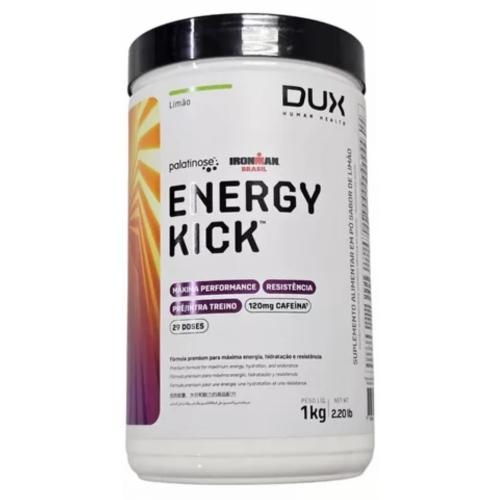 Energy Kick + Caffeine Sabor Limão (1Kg) - Dux Nutrition