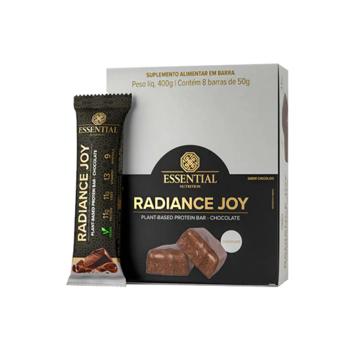 Radiance Joy Plant-Based Chocolate ( Cx c/ 8unid de 50g) - Essential Nutrition