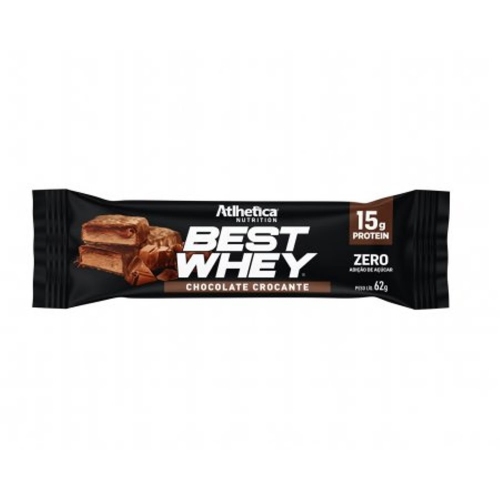 Best Whey Bar 15g de Proteina Sabor Chocolate Crocante (62g) - Atlhetica Nutrition