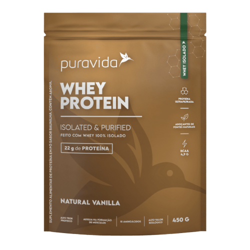 Whey Protein Sabor Natural Vanilla (450g) - Pura vida