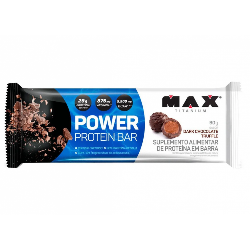 Power Protein Bar Sabor Chocolate com Coco (1 Unidade de 90g) - Max Ti