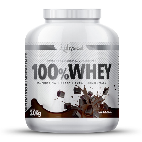100% Whey Sabor Dark Cacao (2kg) - Physical Pharma