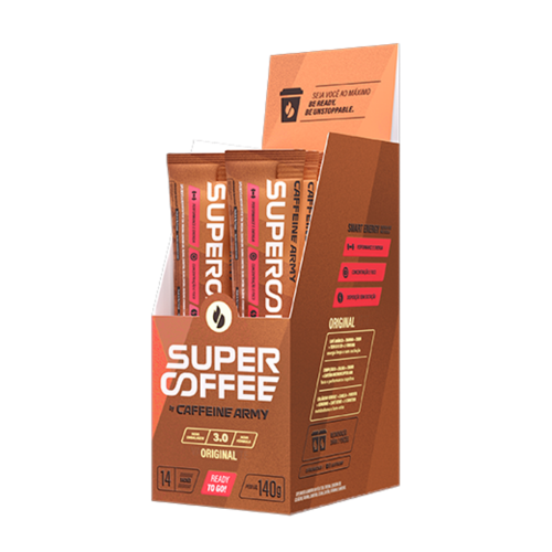 SuperCoffee 3.0 Sabor Original (1 Cx com 14 Sachês de 10g) - Caffeine Army