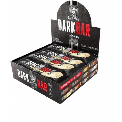 Dark Bar - Whey Bar Darkness Sabor Creme de Coco com Castanha (Cx c/ 8 Unidades de 90g) - Integralmédica