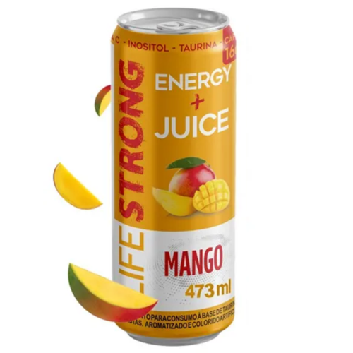Energético Energy + Juice Sabor Manga (437ml) - Life Strong