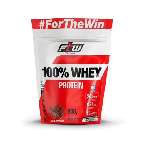 100% Whey Protein Refil (900g) Sabor Chocolate - FTW