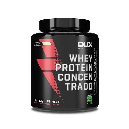 Whey Protein Concentrado Sabor Baunilha (450g) - Dux Nutrition