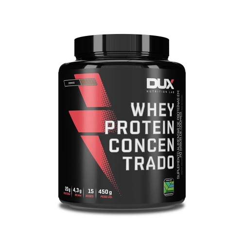 Whey Protein Concentrado Sabor Cookies (450g) - Dux Nutrition