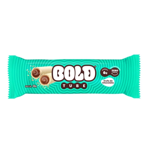 Bold Tube Sabor Trufa de Chocolate (unidade de 30g) - Bold Snacks
