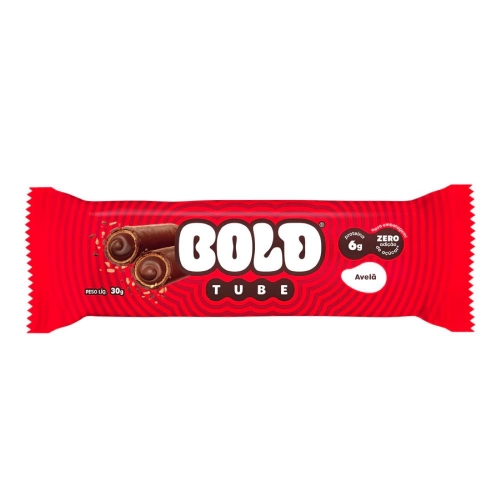 Bold Tube Sabor Avelã (unidade de 30g) - Bold Snacks